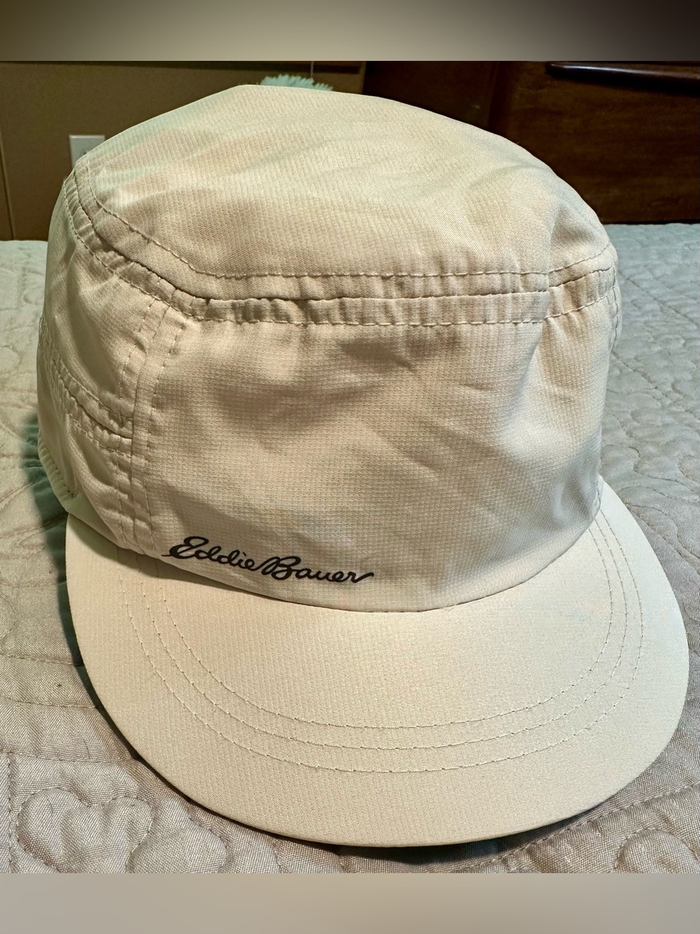 Eddie Bauer Lightweight Cream Five-Panel Cap. Perfect sun protection!